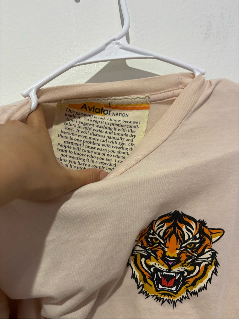 HTF Aviator Nation Tiger Tee Size Large - Picture 7 of 8